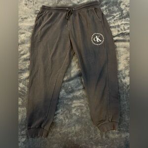 Calvin Klein women’s black sweatpants, adjustable, W/pockets, logo, size XXL